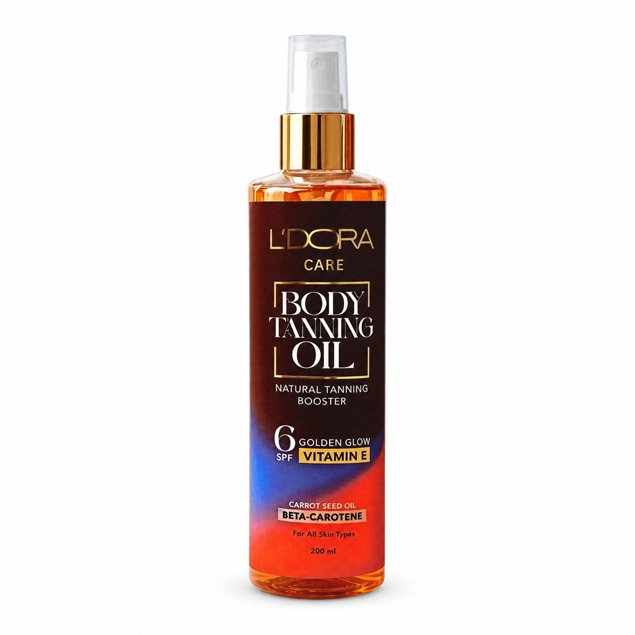 روغن برنزه‌کننده بدن SPF6